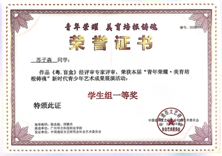 指导学生获“一等奖”