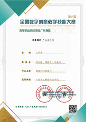 全国数字创意教学技能大赛获奖
