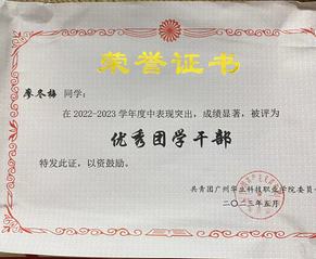 优秀团学干部