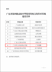 获批广东省高校中华优秀传统文化...