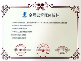 2021金蝶云管理创新杯二等奖...